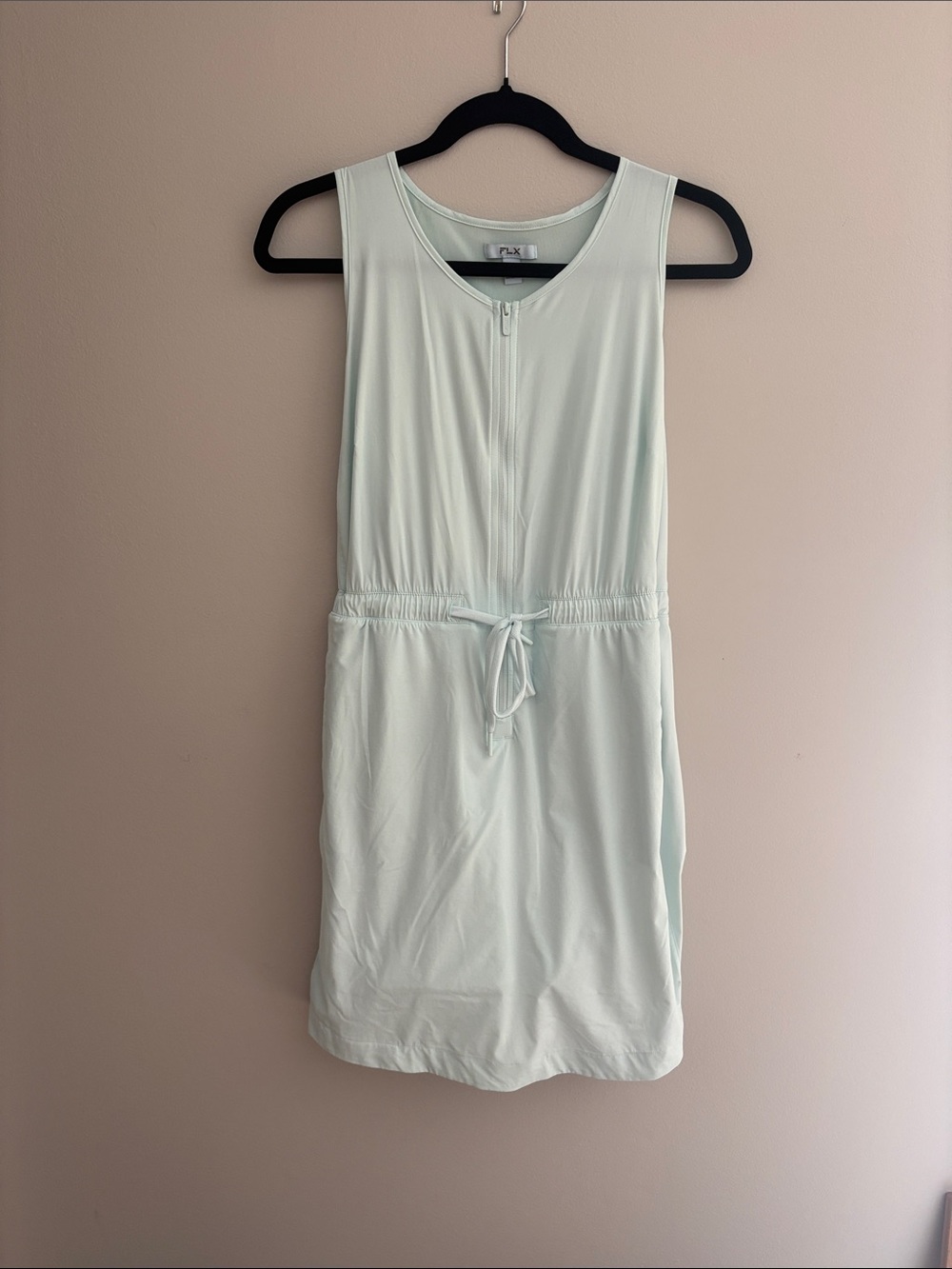 FLX Women's Light Mint Drawstring Tank Dress